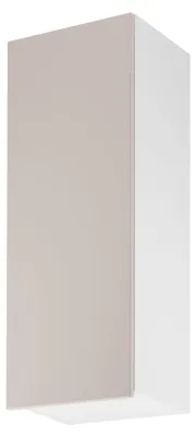 Obrázek produktu pro Vysoká horní kuchyňská skříňka SALERNO - šířka 40 cm, bílá / béžová, levé provedení