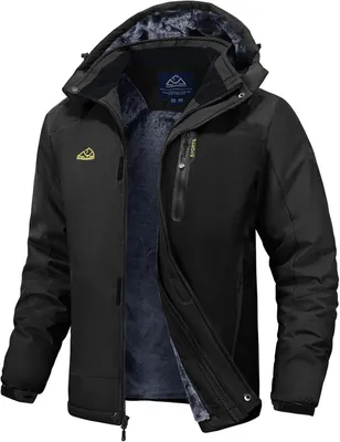 Productafbeelding van Ski-jas heren - Winterjas - Fleecejack - Snowboardjas