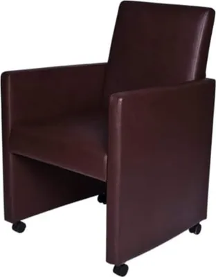 Obrázok produktu pre vidaXL Stoličky do jedálne 2 ks. Hnedá Imitácia kože