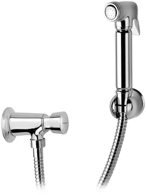 Produktbild von Bruckner TEMPOR Selbstschluss Wandventil mit Bidet-Dusche, Chrom