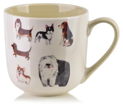 Productafbeelding van Becher, porselein, Affekdesign Noah, bruin, 9,5x13x9,5 cm, 1 stuk