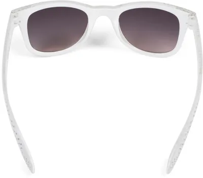 Produktbild von styleBREAKER Mädchen Nerd Sonnenbrille mit Strass, Kunststoff Rahmen und Polycarbonat Flachgläsern, Kinder 09020087