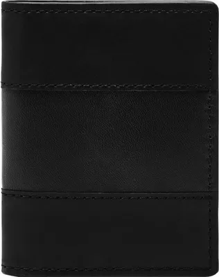 Produktbild von FOSSIL Leder Kartenetui Everett Card Case Bifold Black schwarz