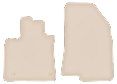 Produktbild von DURBAN Beige Velours-Fußmatten vorne für Dacia Sandero III Schrägheck (2021-)