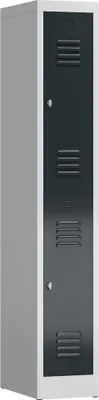 Produktbild von Spind Kleiderspind 1 Abteil 2 Fächer 1800 x 300 x 500 mm lichtgrau/anthrazit X-520218