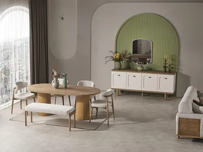 Produktbild von Moderne Essgruppe Tischgruppe Esszimmer Set Esstischgruppe Dining Set
