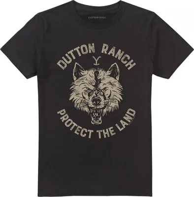 Produktbild von Yellowstone - "Dutton Ranch Protect The Land" T-Shirt für Herren/Damen Uni TV28040 (S) (Schwarz)