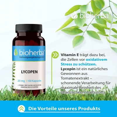 Produktbild von Lycopen 20 mg 100 Kapseln PZN 19642793