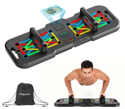 Produktbild von Push-Up-Board, Trainingsgerät für zu Hause, Fitness, Workout, Fitnessstudio