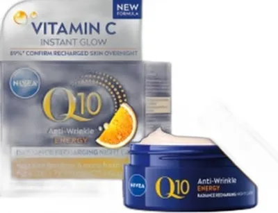 Zdjęcie produktu dla Nivea Visage Q10 Energy Krem Na Noc Przeciwzmarszczkowy