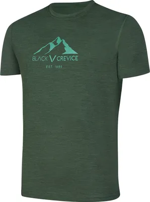 Obrázek produktu pro BLACK CREVICE - pánské merino tričko | Barva: zelená | Velikost: M