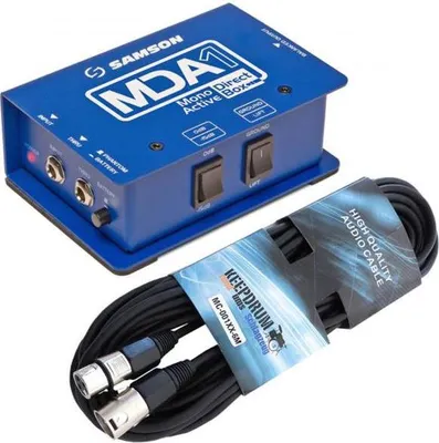Produktbild von Samson S-Max MDA1 aktive Direct-Box mit XLR Kabel 6m