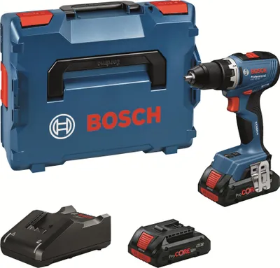 Immagine prodotto di Trapano avvitatore a batteria Bosch GSR 18V-65 Professional 18 V 63 Nm ( 06019N3206 ) Brushless + 2 batterie ProCORE da 4,0 Ah + caricabatterie + L-Boxx