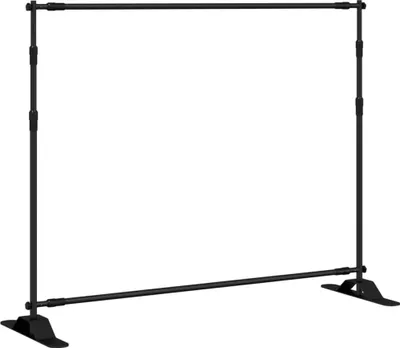 Produktbild von Hintergrundstativ Schwarz 254x243 cm Stahl