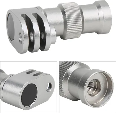 Image de Alliage d'aluminium argent vélo clip support fixe pour Gopro Hero caméra de sport