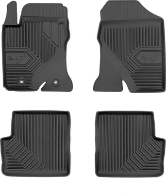 Produktbild von Fußmatten Gummimatten No.77 für Toyota Corolla 2002-2007 TPE Schwarz 4 tlg