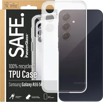 Produktbild von PanzerGlass SAFE. by ® TPU Case Samsung Galaxy A55 5G | Transparent, Cover, Samsung, Samsung - Galaxy A55 5G, Transparent