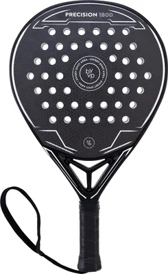 Produktbild von LUXTRI Padelová raketa Precision 1800 Drop Grey-White pre 370g hráčov padelu z uhlíkových vlákien/EVA