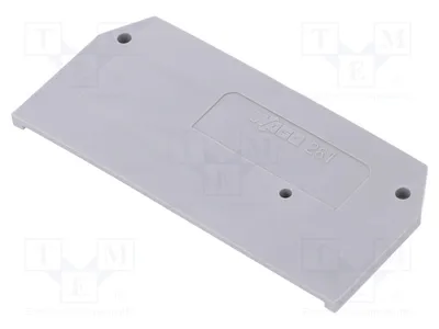 Produktbild von 1x Endkappe grau 281-328 Schienen-Steckverbinder