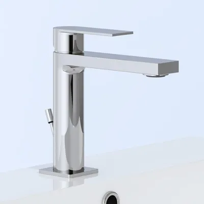 Immagine prodotto di Miscelatore monocomando per lavabo Kronenbach Omega 2.0, completo di gruppo di scarico