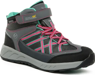 Obrázok produktu pre Regatta Kids Samaris V Mid Walking Boots RG4851 (30 EU) (Granite/Magenta)