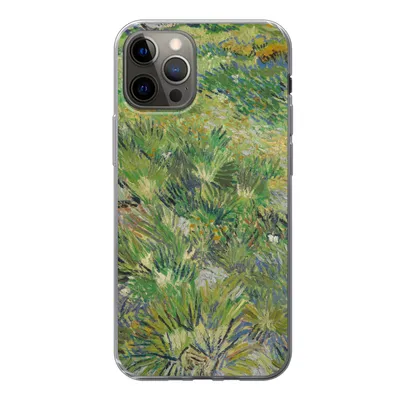 Produktbild von MuchoWow® Handyhülle Schutzhülle Hülle für iPhone 12 Pro Grasige Wiese mit Blumen und Schmetterlingen - Vincent van Gogh Silikon Softcase Handy Hülle - Abdeckung
