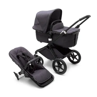 Obrázek produktu pro Kombinovaný kočárek Bugaboo Fox 3 Mineral, kompletní sada, černá – vybledlá černá