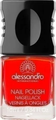 Zdjęcie produktu dla alessandro 31 Girly Flush, 10 ml, Czerwony, Kolorujący, Połysk, Butelka, Szczotka