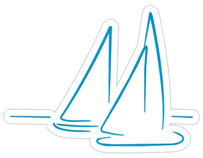 Produktbild von Spreadshirt Segeln Segelboote Meer Sticker Aufkleber, 10 x 10 cm, Mattweiß