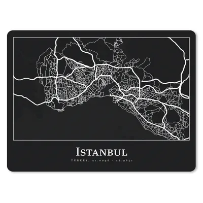 Produktbild von MuchoWow® Mauspad Mousepad Stadtplan - Istanbul - Karte 23x19 cm - Mousepads - Maus Mat - Pad - Mausunterlage - Schreibtischunterlage - Mauspad