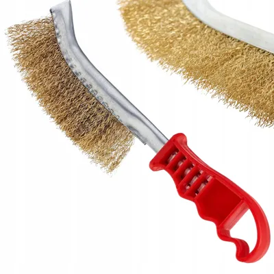 Zdjęcie produktu dla Szczotka druciana, zakrzywiona, do usuwania rdzy, 240 mm