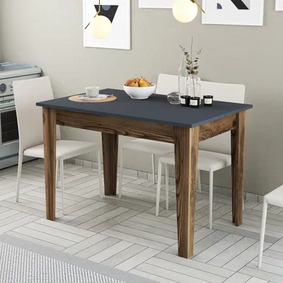 Obrázek produktu pro Skye Decor, Kiev 504 - Ořech, antracit, Küchentisch, Nussbaum, 100 % MELAMINBESCHICHICHTETETETETETE SPANPLATTEN, 110 x 72 x 75 cm