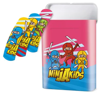 Produktbild von 40 "Lifemed" Pflaster-Strips Box 6,0 cm x 1,7 cm "Ninjas"