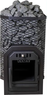 Immagine prodotto di Accogliente stufa per sauna a legna 18 TW con 2° bimschv per cabine sauna da 9 m³ a 18 m³.