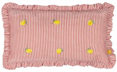 Polyester-Kissen mit Zitronenmuster, 30x50 cm, 1 Stück