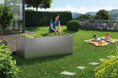 Produktbild von Biohort 68015, 1450 l, Rechteck, Grau, Aluminium, Galvanisiertes Stahl, Gemüsebeet
