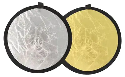 Produktbild von 30 cm runder Fotografie-Reflektor, zusammenklappbar, tragbar, für Studiofotografie