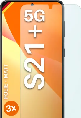 Produktbild von moex® 3x Schutzfolie kompatibel mit Samsung Galaxy S21 Plus - Displayschutzfolie Anti Reflex Folie, Matt
