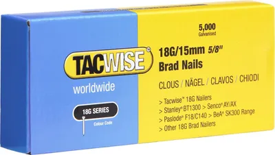 Produktbild von TACWISE Stiftnägel 18G/15 mm verzinkt 5.000 Stück