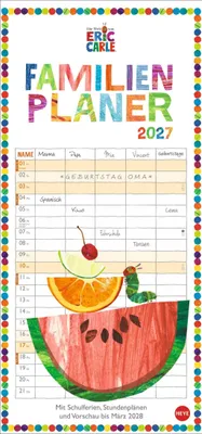 Produktbild von Die kleine Raupe Nimmersatt Familienplaner 2027
