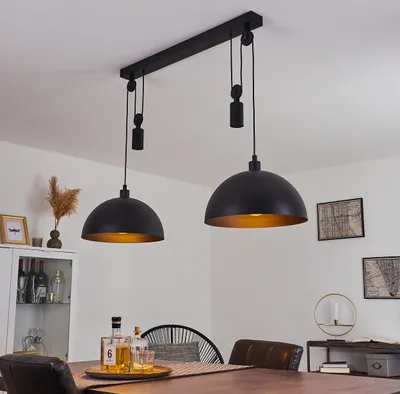 Produktbild von Cretajo »Cretajo« Hängelampe aus Metall in Schwarz im industrial Design