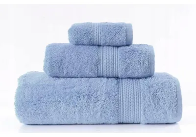 Produktbild von Handtuch - 100% Baumwolle - 600 g/m2 - 70x140 cm - Extra Saugfähig - Hellblau - hohe Grammatur - GRENO