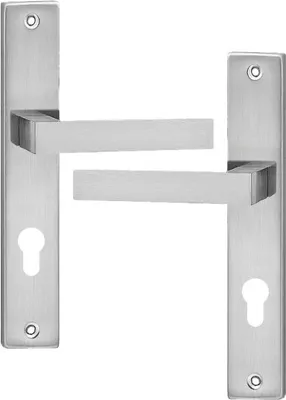 Produktbild von Türgriff Langschild Türbeschlag Drückergarnitur Türklinke Tenorio Satin PZ-72mm