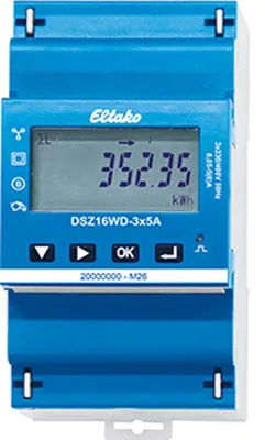 Obrázok produktu pre Eltako EltakoDSZ16WD-3x5A, menič, elektromer striedavého prúdu, MID 28305016
