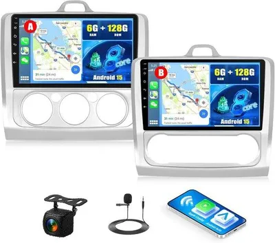 Obrázek produktu pro Autorádio 9 palců HD – 8 jader, 6+128G – Carplay/Android Auto – GPS a Bluetooth
