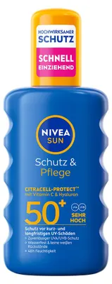 Produktbild von NIVEA Sun Schutz & Pflege Sonnenspray LSF 50+ 200ml