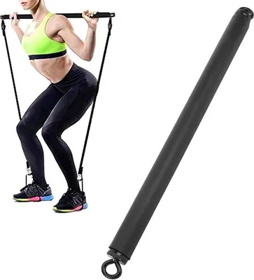 Produktbild von Pilates-Stab für Damen und Herren mit Trainingsbändern