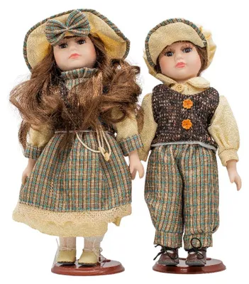 Produktbild von ARÔME Porzellanpuppen, 2er-Set, 30 cm