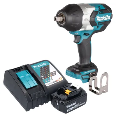 Immagine prodotto di Avvitatore a impulsi a batteria Makita DTW 1004 RT1 18 V 1050 Nm 1/2" brushless + 1x batteria ricaricabile 5,0 Ah + caricabatterie