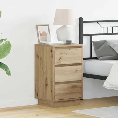 Produktbild von vidaXL Nachttisch Artisan-Eiche 39 x 34,5 x 65 cm Holzwerkstoff